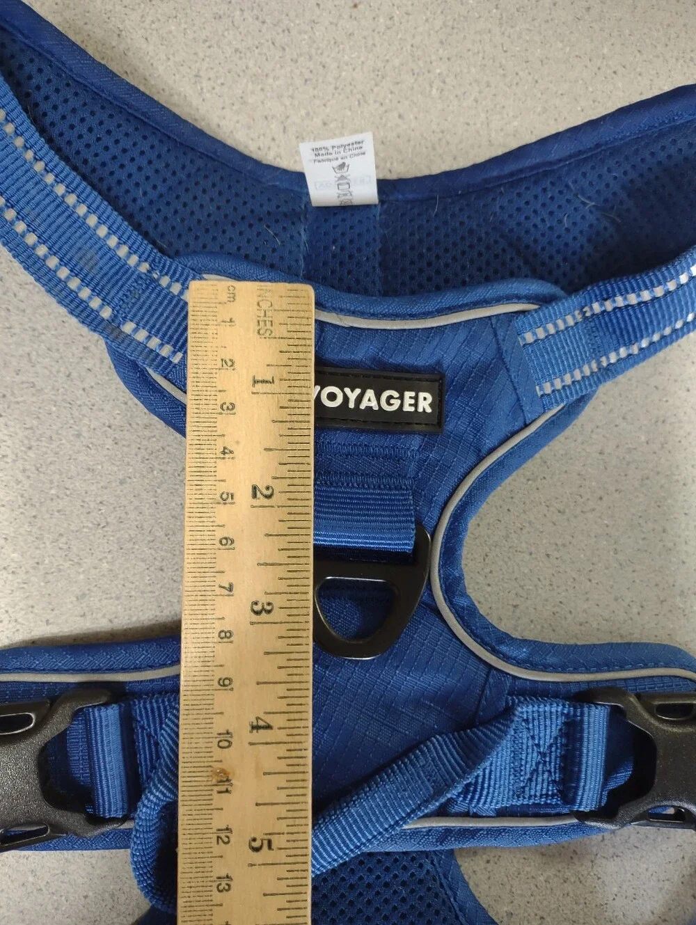 Voyager Blue Padded Dog Harness(M)